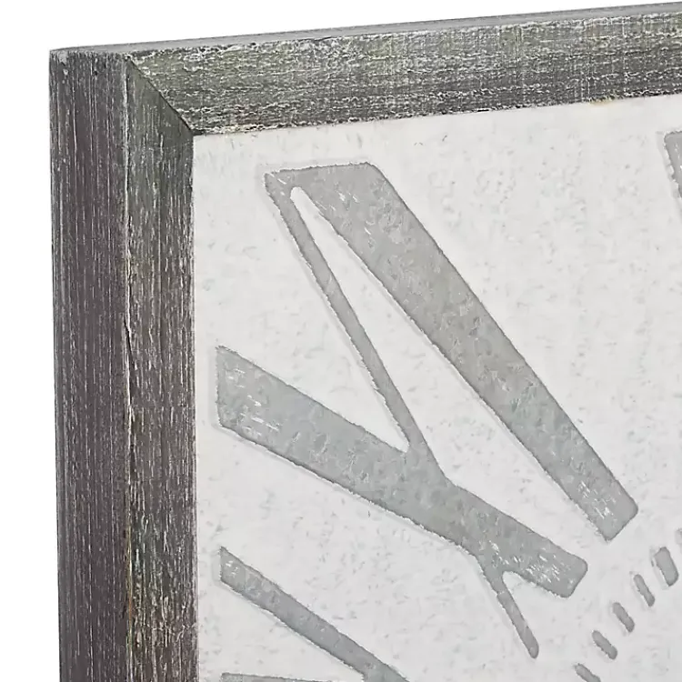 Clocks-Kirklands Home Square Galvanized Metal Wall Clock