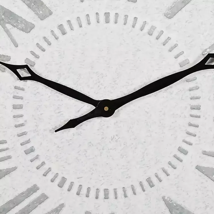 Clocks-Kirklands Home Square Galvanized Metal Wall Clock