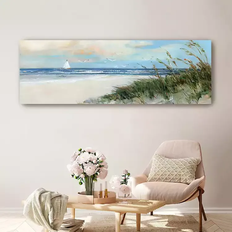 Canvas Art-Kirklands Home Oak Island Sunrise Canvas Art Print, 60x20 in.