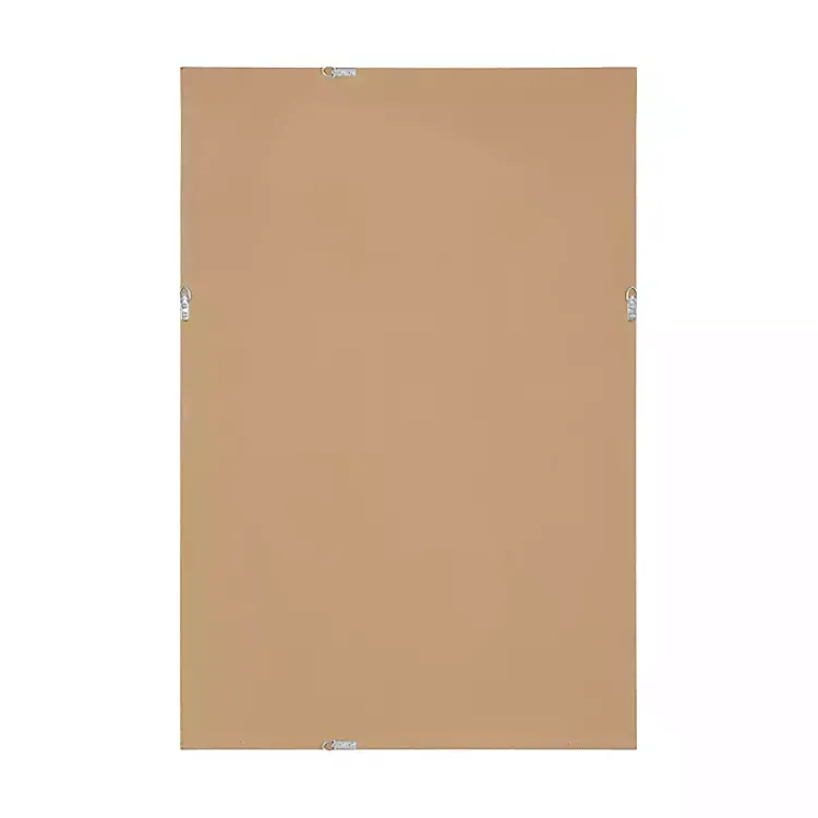 Decorative Mirrors-Kirklands Home Black Ribbed Renna Wall Mirror, 24x36 in.