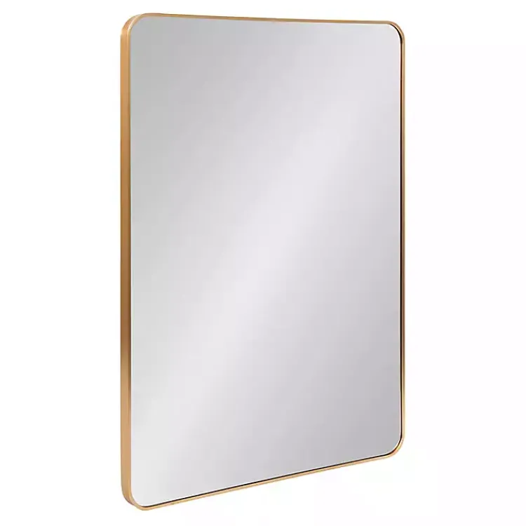Decorative Mirrors-Kirklands Home Brushed Gold Sada Wall Mirror