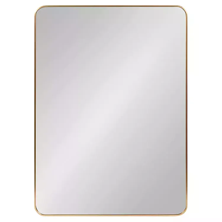 Decorative Mirrors-Kirklands Home Brushed Gold Sada Wall Mirror