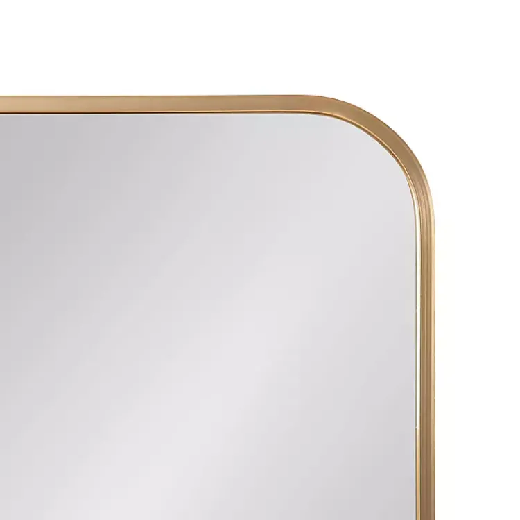 Decorative Mirrors-Kirklands Home Brushed Gold Sada Wall Mirror