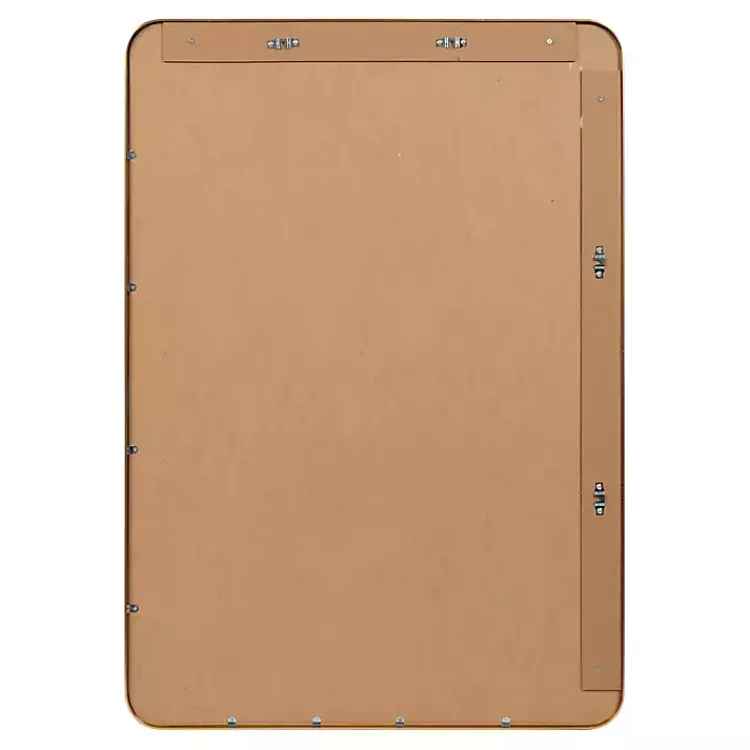 Decorative Mirrors-Kirklands Home Brushed Gold Sada Wall Mirror