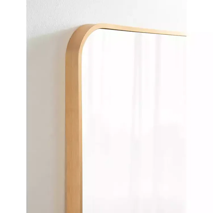 Decorative Mirrors-Kirklands Home Brushed Gold Sada Wall Mirror