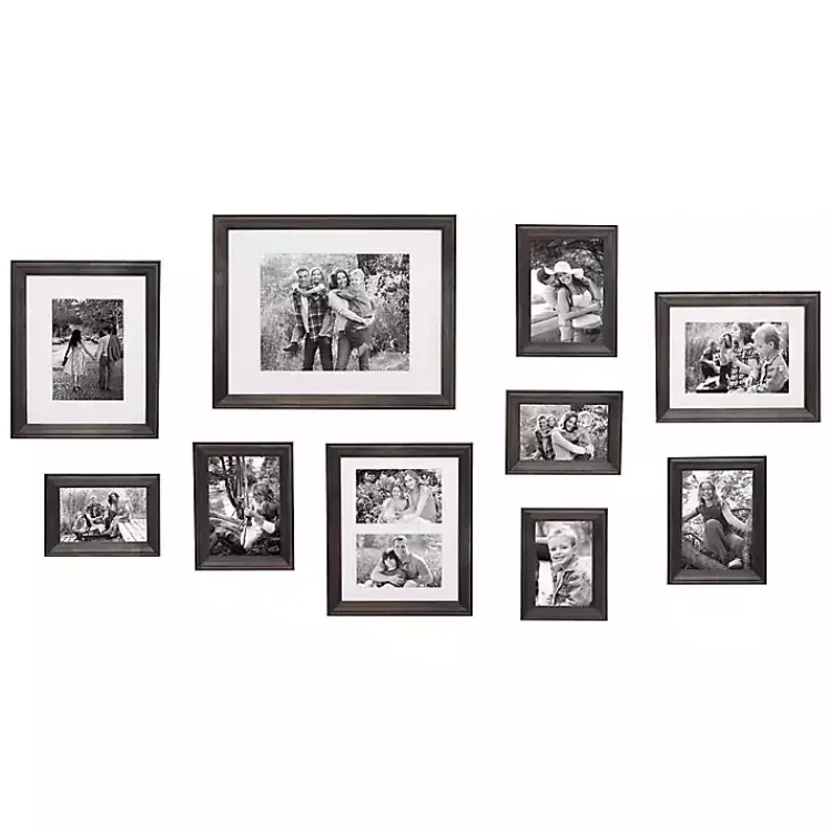 Gallery Wall Frames-Kirklands Home Wood 10-pc. Gallery Wall Picture Frame Set Gray