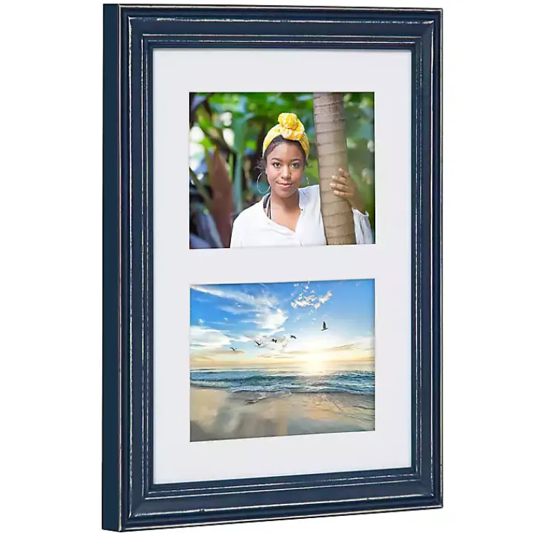 Gallery Wall Frames-Kirklands Home Gray & Navy 10-pc. Gallery Wall Frame & Shelf Set