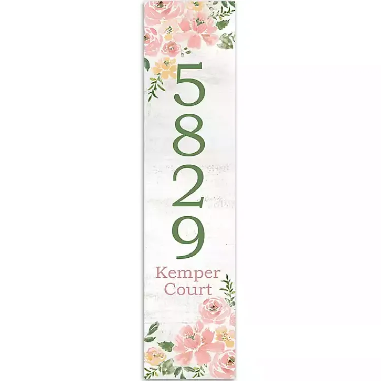 Garden Decor-Kirklands Home Floral Home Address Personalized Porch Board