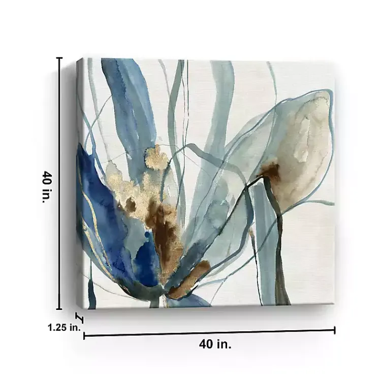 Canvas Art-Kirklands Home Refined Blue Canvas Art Print