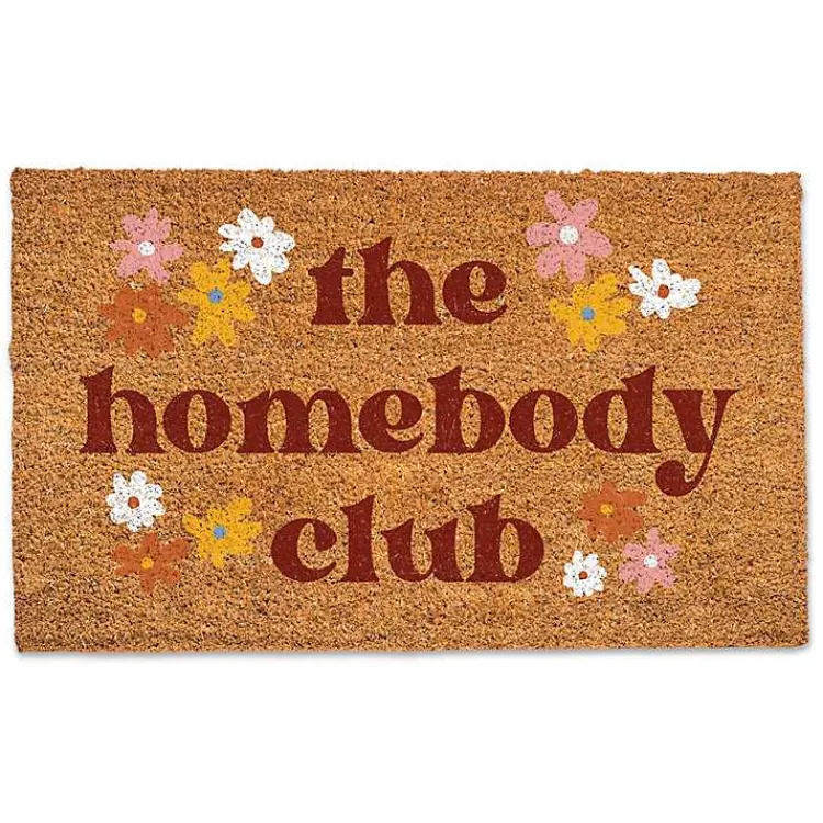 Doormats-Kirklands Home The Homebody Club Floral Coir Doormat