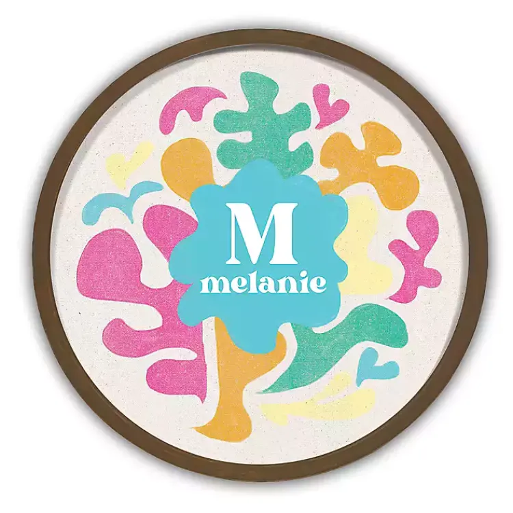 Framed Art-Kirklands Home Personalized Abstract Colors Brown Framed Print