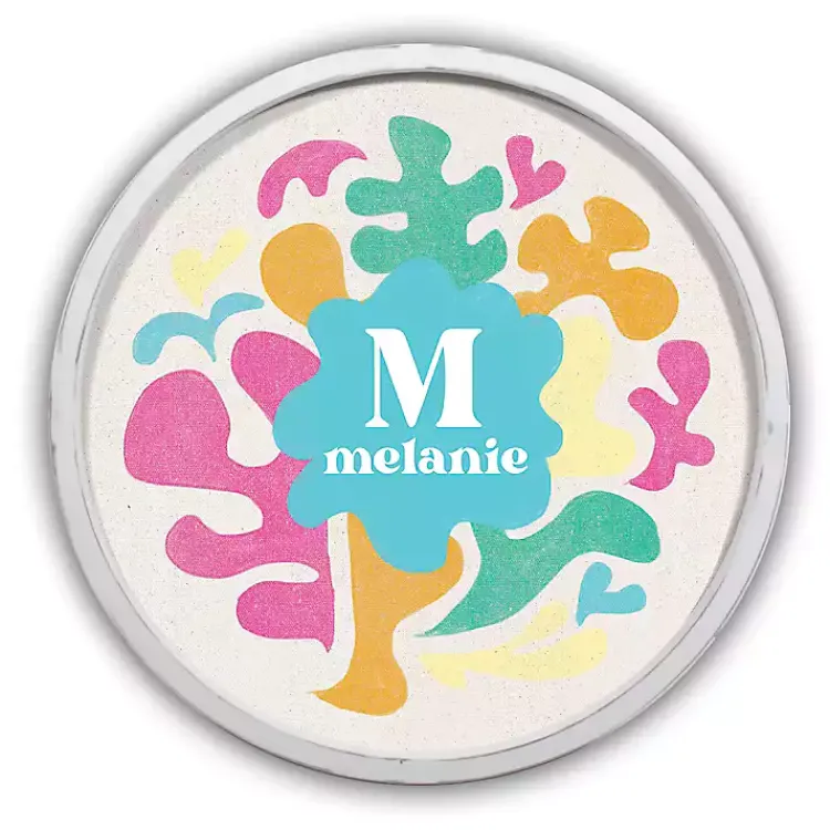 Framed Art-Kirklands Home Personalized Abstract Colors White Framed Print