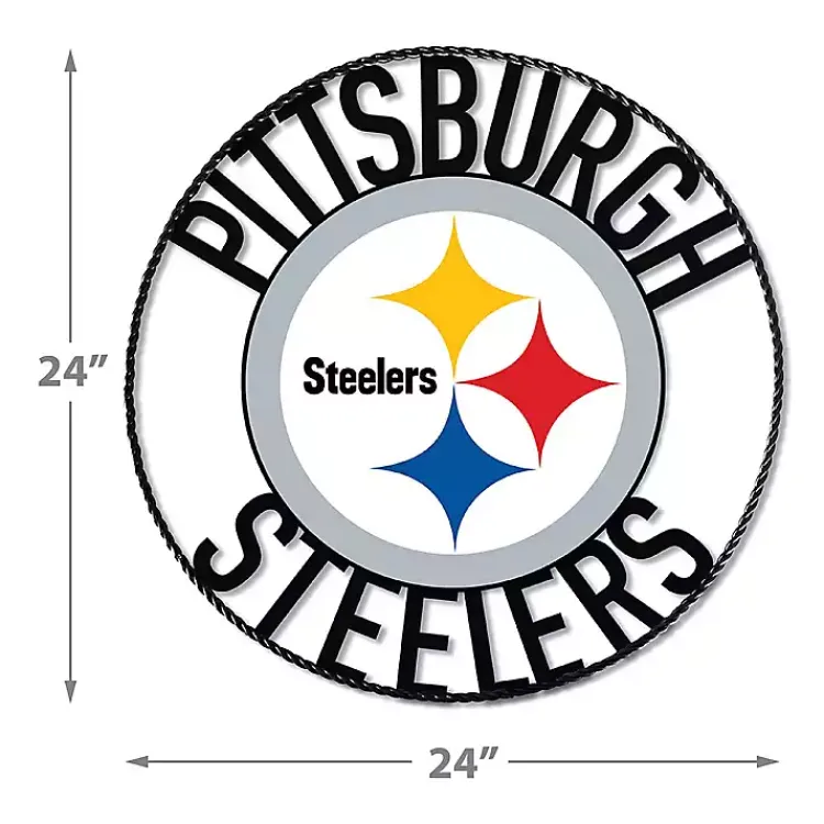 Wall Plaques-Kirklands Home NFL Pittsburgh Steelers Wrought Iron Wall Plaque
