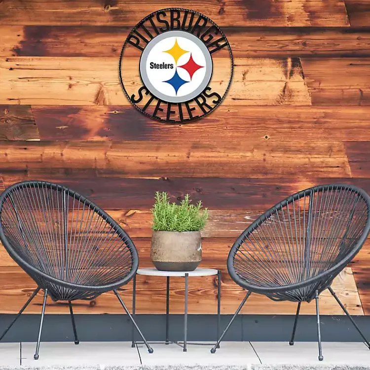 Wall Plaques-Kirklands Home NFL Pittsburgh Steelers Wrought Iron Wall Plaque