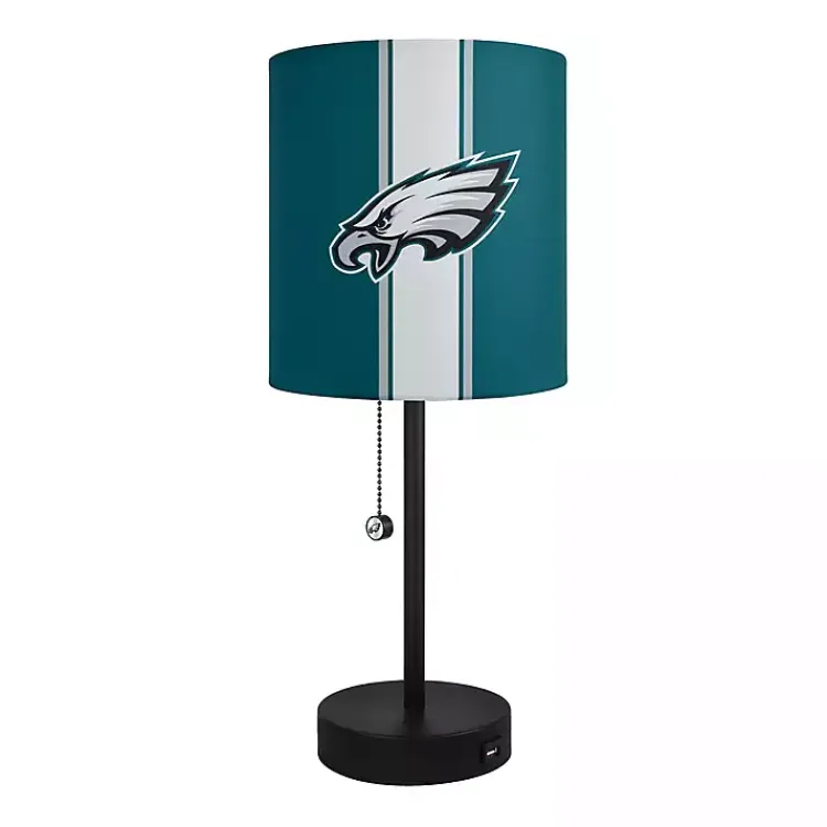 Table Lamps-Kirklands Home Philadelphia Eagles Charging Table Lamp