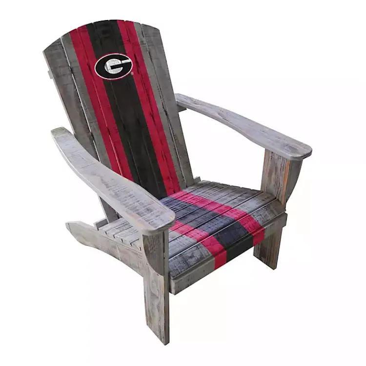 Outdoor Seating-Kirklands Home University of Georgia Adirondack Outdoor Chair Brown