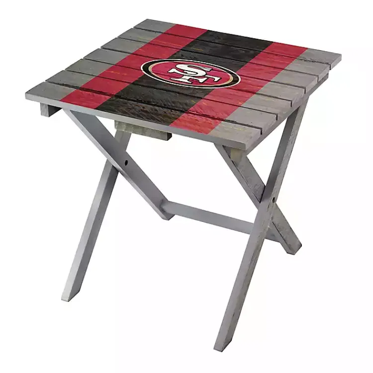 Outdoor Tables-Kirklands Home San Francisco 49ers Folding Outdoor Table Brown