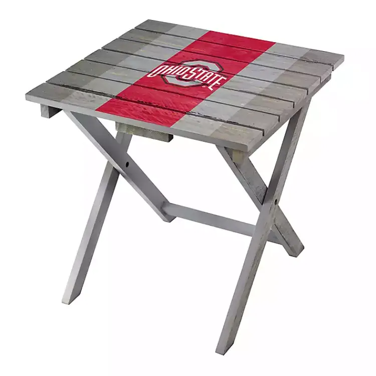 Outdoor Tables-Kirklands Home Ohio State University Folding Outdoor Table Brown