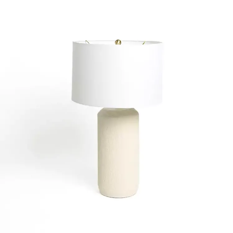 Table Lamps-Kirklands Home Cream Louise Table Lamp White