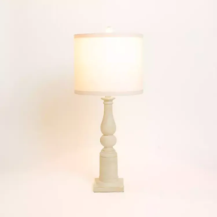 Table Lamps-Kirklands Home Spindle Charlotte Table Lamp Ivory