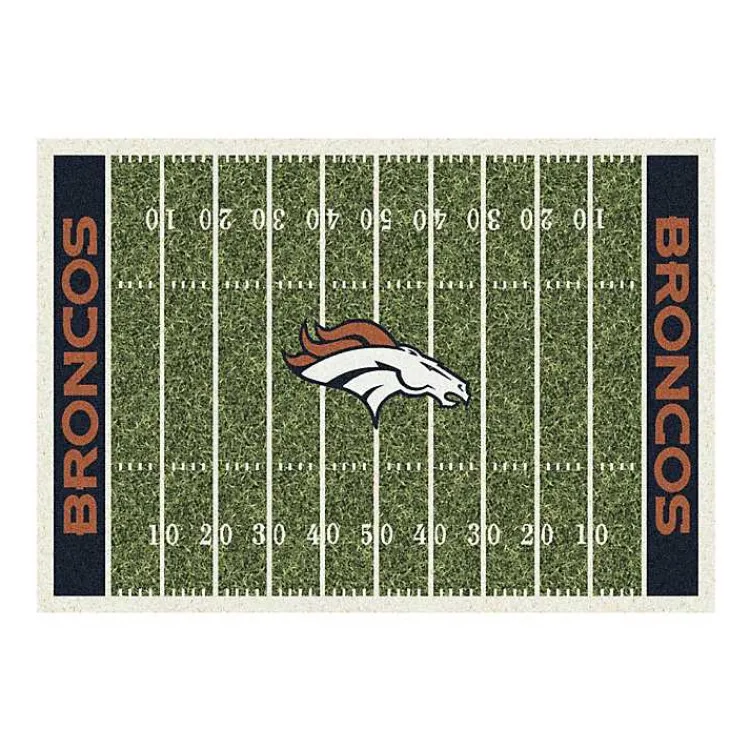 Area Rugs-Kirklands Home NFL Denver Broncos Home Field Area Rug, 6x8