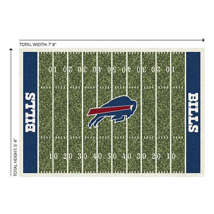 Area Rugs-Kirklands Home Buffalo Bills Home Field Area Rug, 6x8 Green
