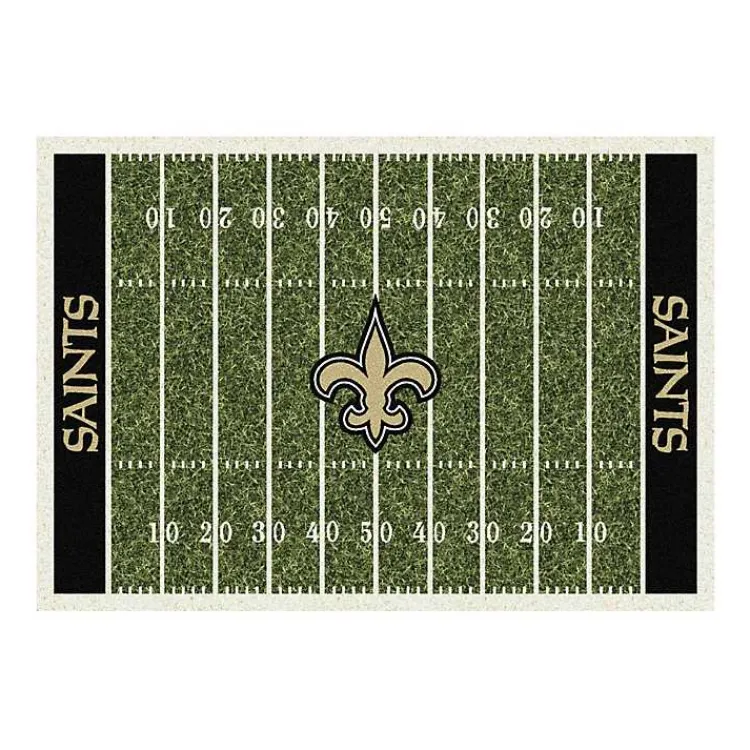 Area Rugs-Kirklands Home New Orleans Saints Home Field Area Rug, 6x8 Green