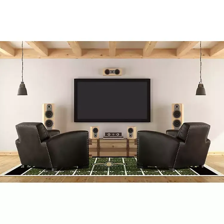 Area Rugs-Kirklands Home New Orleans Saints Home Field Area Rug, 6x8 Green