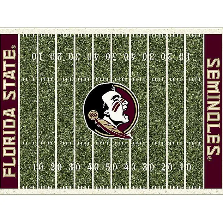 Area Rugs-Kirklands Home Florida State University Home Field Area Rug, 6x8 Green