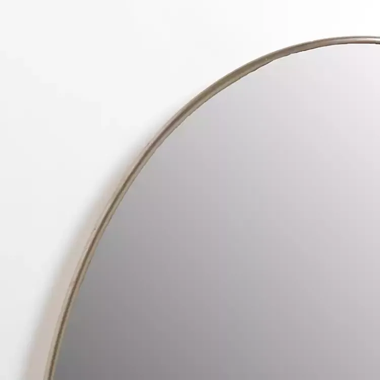 Framed Mirrors-Kirklands Home Champagne Nouveau Oval Wall Mirror