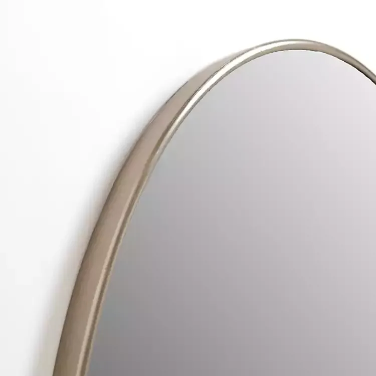 Framed Mirrors-Kirklands Home Champagne Nouveau Oval Wall Mirror