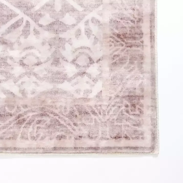 Area Rugs-Kirklands Home Shiva Red Botanical Washable Area Rug, 8x10