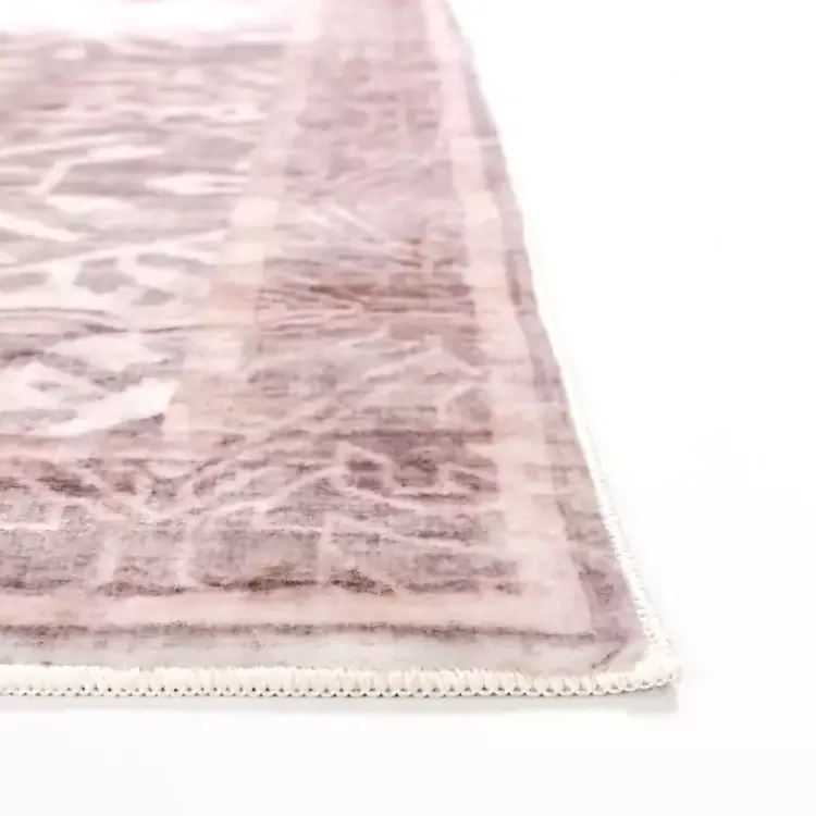 Area Rugs-Kirklands Home Shiva Red Botanical Washable Area Rug, 8x10