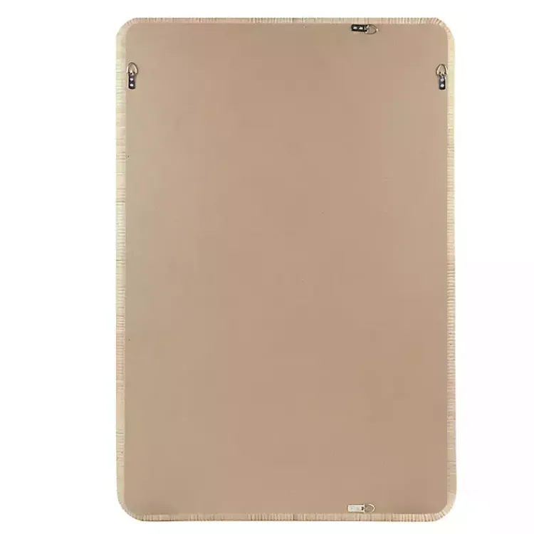 Decorative Mirrors-Kirklands Home Natural Rattan Frame Rectangle Wall Mirror