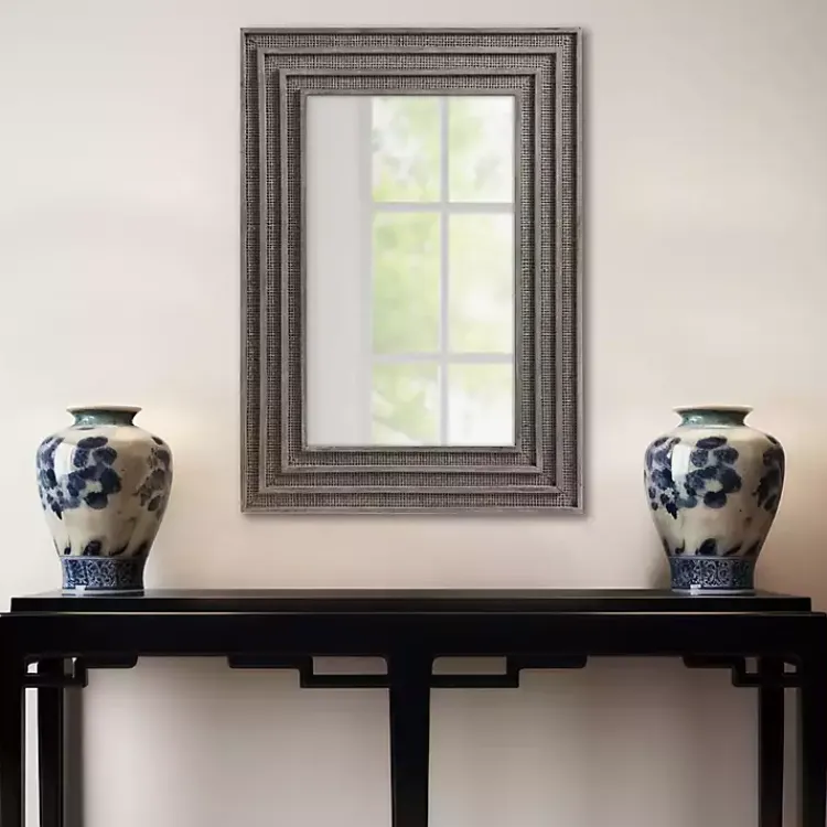 Decorative Mirrors-Kirklands Home Martha Stewart Naomi Wall Mirror Gray