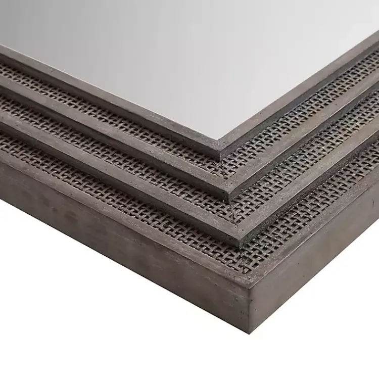 Decorative Mirrors-Kirklands Home Martha Stewart Naomi Wall Mirror Gray