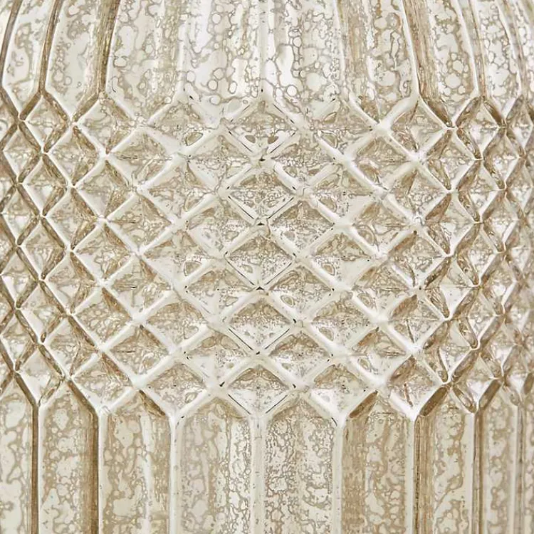 Table Lamps-Kirklands Home Antique Textured Glass Luxuria Table Lamp Silver