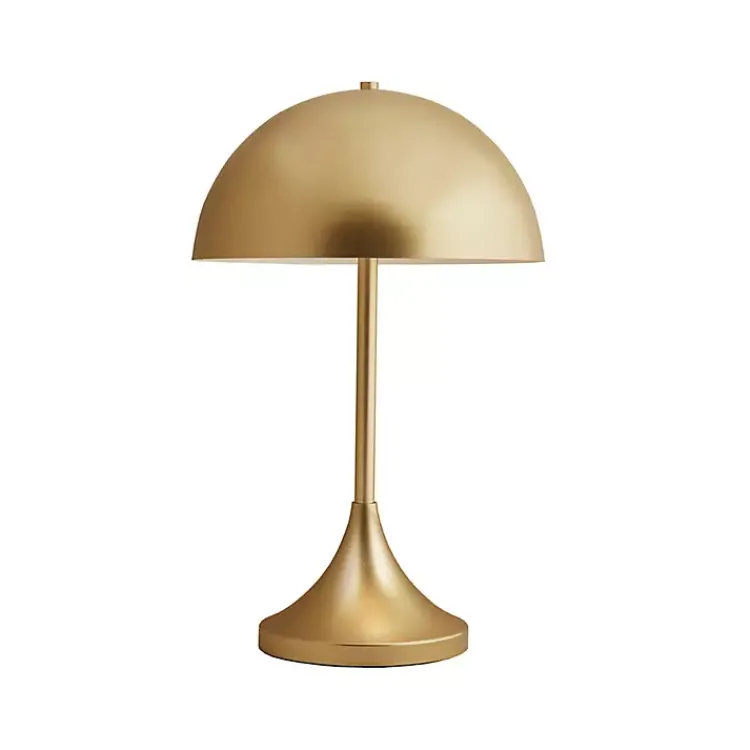 Table Lamps-Kirklands Home Metal 2-Light Dome Table Lamp Gold