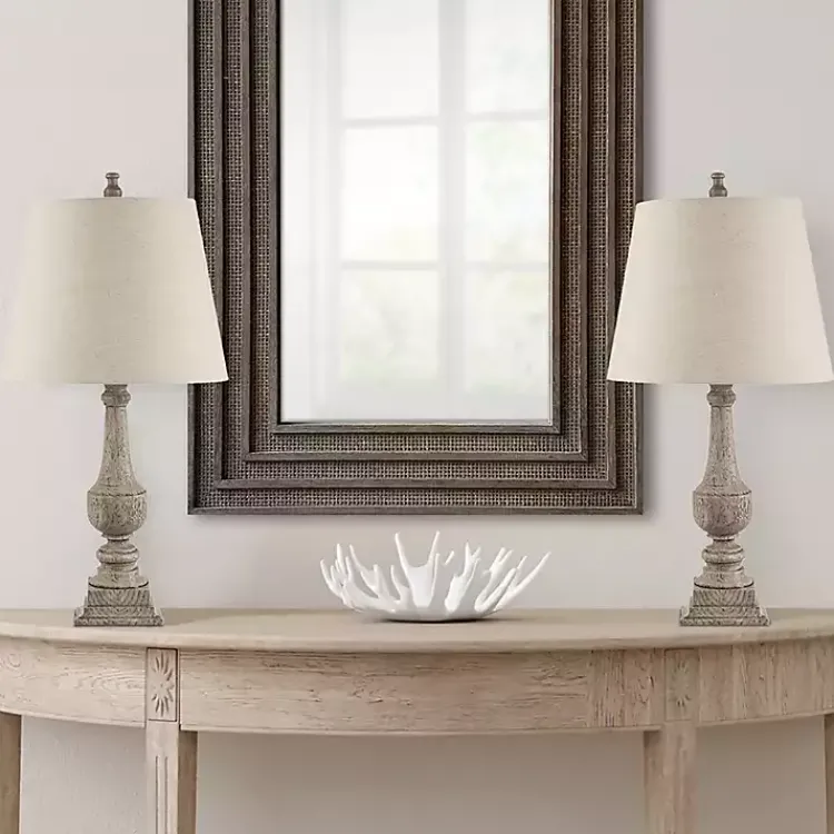 Table Lamps-Kirklands Home Provencal Martha Stewart Table Lamps, Set of 2 Tan