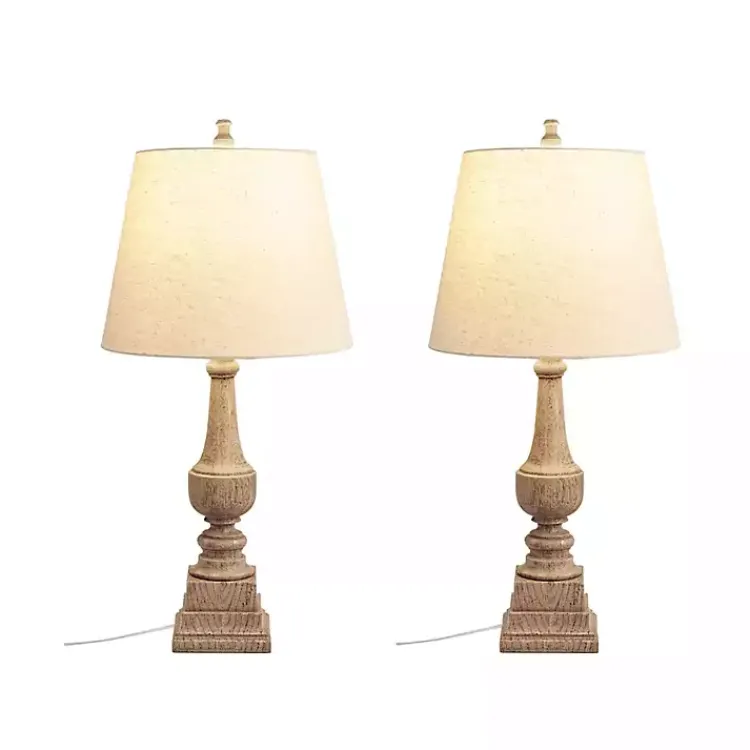 Table Lamps-Kirklands Home Provencal Martha Stewart Table Lamps, Set of 2 Tan