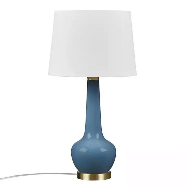 Table Lamps-Kirklands Home Ceramic Zazie Table Lamp Blue
