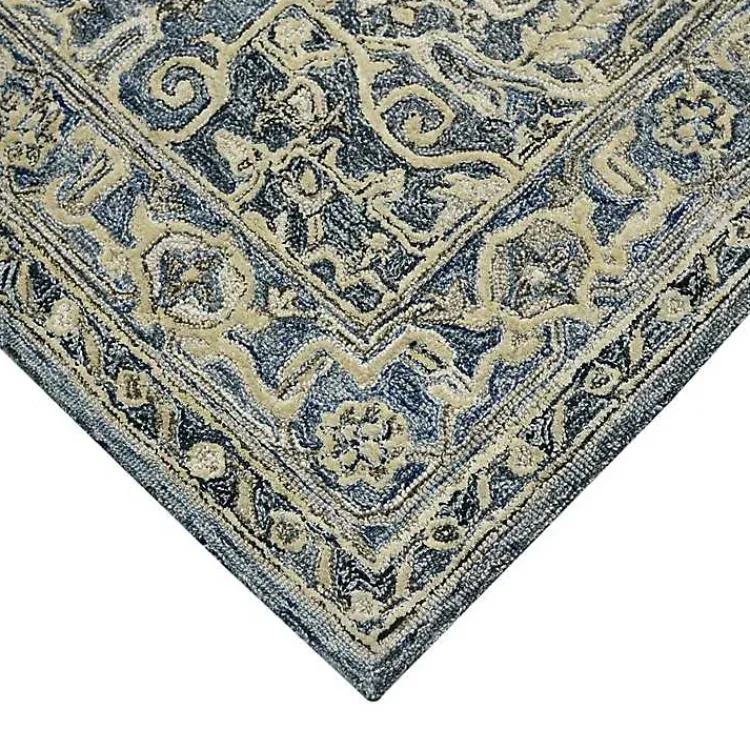 Area Rugs-Kirklands Home Nucia Denim Hand-Tufted Area Rug, 5x7 Blue