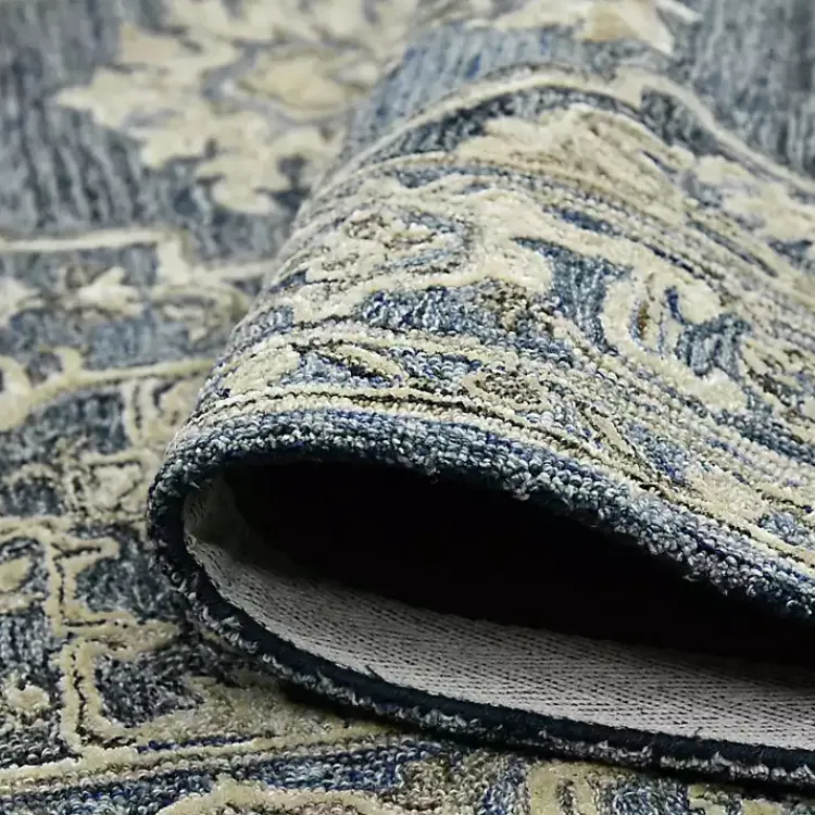 Area Rugs-Kirklands Home Nucia Denim Hand-Tufted Area Rug, 5x7 Blue