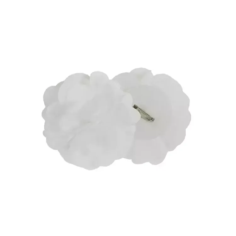 Curtains & Drapes-Kirklands Home Rosette Tab Top Curtain Panel, 84 in. White