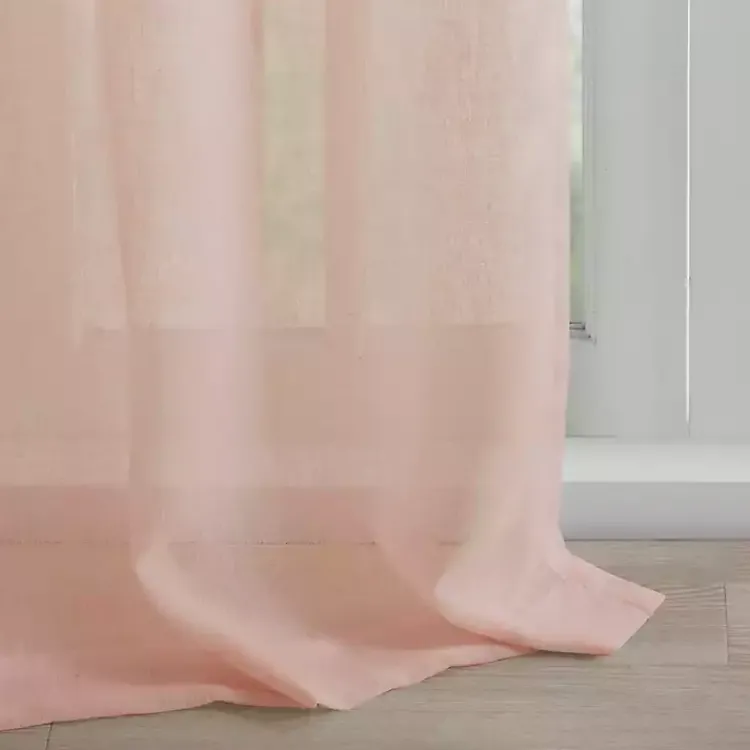 Curtains & Drapes-Kirklands Home Rosette Tab Top Curtain Panel, 84 in. Pink