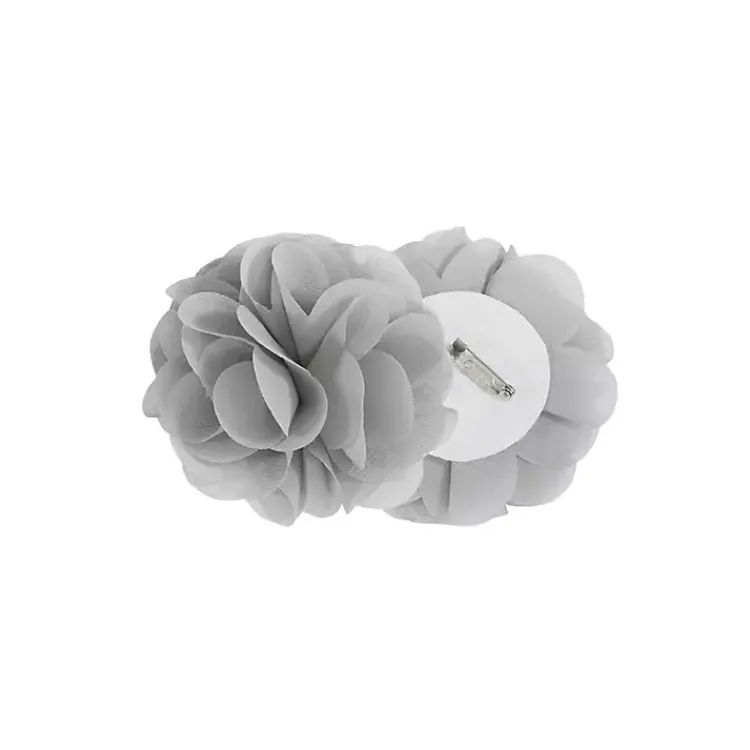 Curtains & Drapes-Kirklands Home Rosette Tab Top Curtain Panel, 63 in. Gray