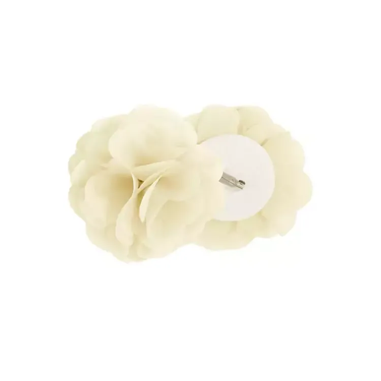 Curtains & Drapes-Kirklands Home Rosette Tab Top Curtain Panel, 63 in. Ivory