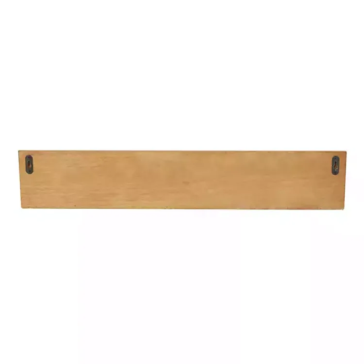 Shelves-Kirklands Home Floral Scroll Natural Wood Wall Shelf
