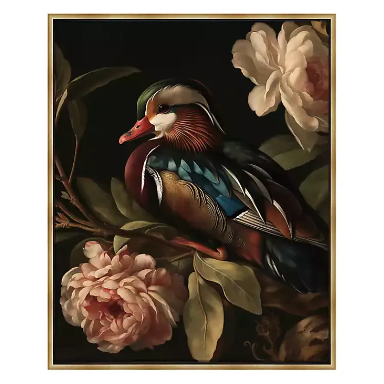Canvas Art-Kirklands Home Mallard Floral Dutch Framed Canvas Art Print