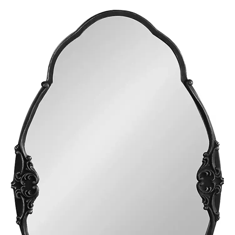Decorative Mirrors-Kirklands Home Black Novella Baroque Wall Mirror